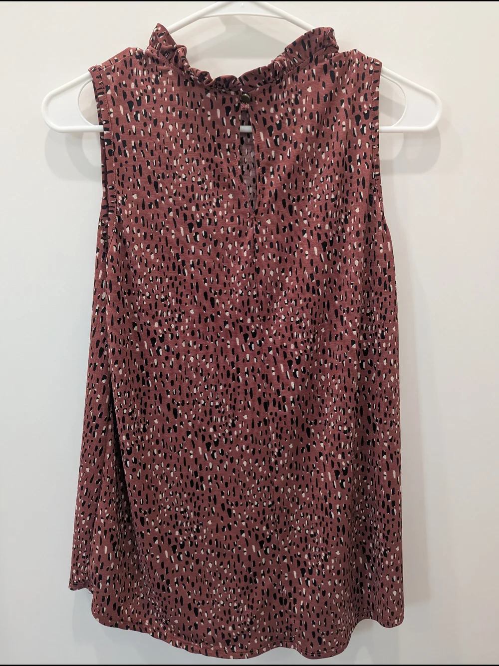 mts Pink Rust Leopard Print Top - Picture 4 of 7